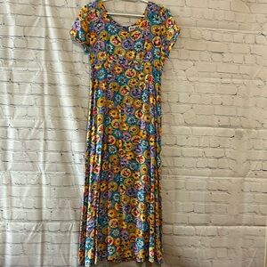 Jams World 80’s 90’s Bright Floral Maxi Dress SZ M